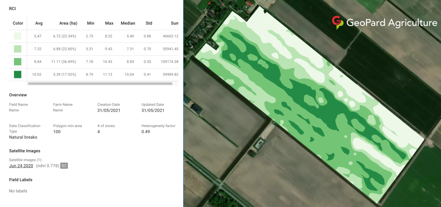 Side-dressing VRA N map for the fertilizer spreader